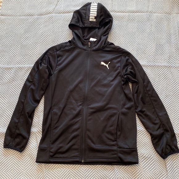 NWT Puma Full Zip Fleece Hoodie Boys Size M (10-12) - Picture 1 of 9